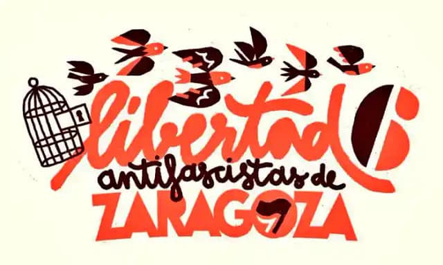 Logo de la campaña de firmas pidiendo libertad encausados Zaragoza