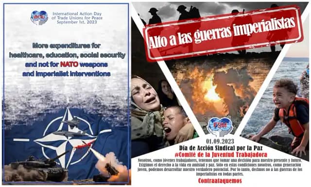 Cartel convocatoria del 1 de septiembre por la Paz