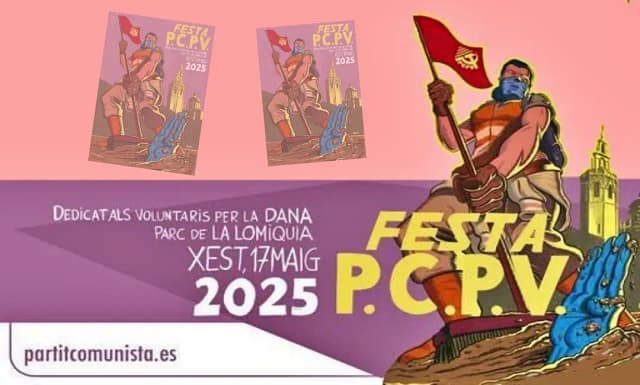 Fiesta del PCPV el 17 de mayo 2025.