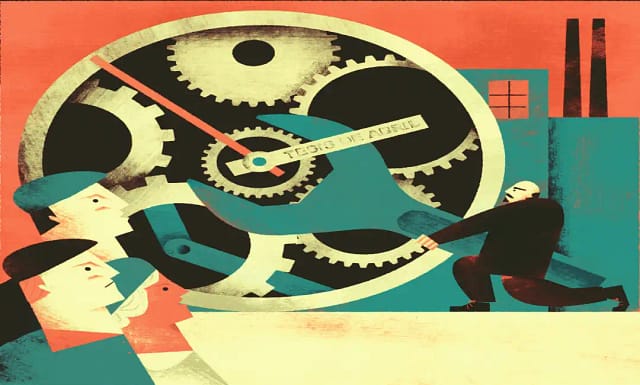 Figuración abstaracta de un partido de clase