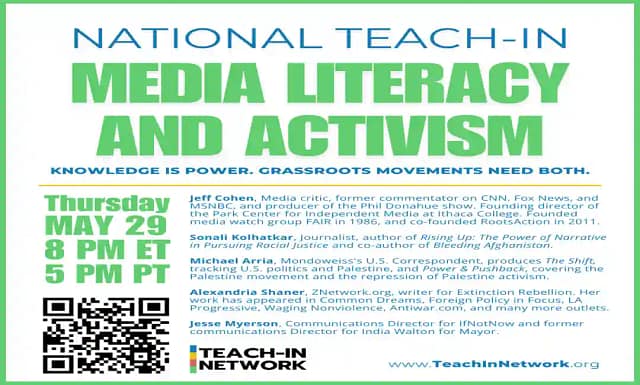 Seminario virtual: Alfabetización mediática y Activismo. 30 mayo.