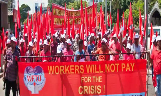 Manifestaciones en Irlanda de trabajadores en defensa derechos