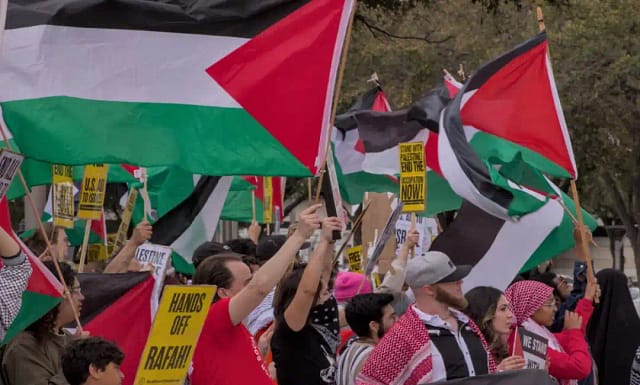 Manifestación internacional en solidaridfad con Palestina