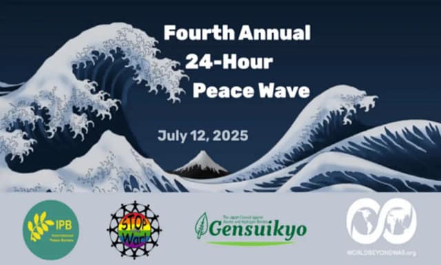 Cartel de la convocatoria de Ola internacional por la Paz