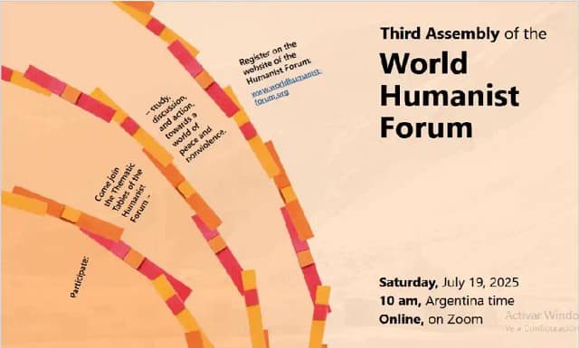 Cartel de la III conferencia del Foro Humanista