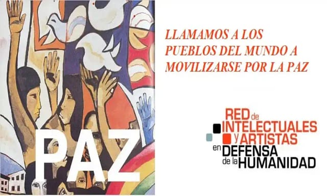 Cartel oficial del llamamiento por la Paz