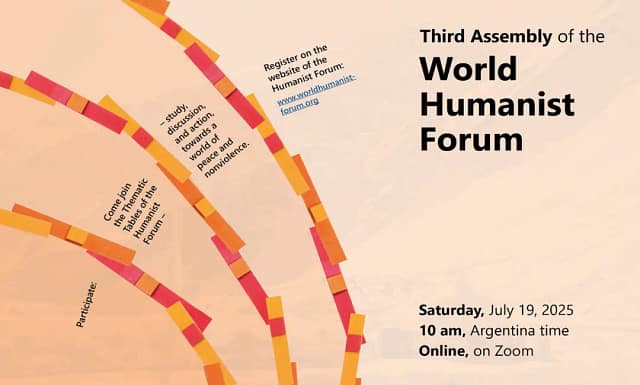 El Foro Humanista Mundial invita a participar en su Tercera Asamblea Abierta del 19 J.
