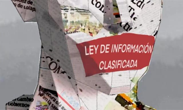 Dibujo de archivo sobre la ley de secretos oficiales