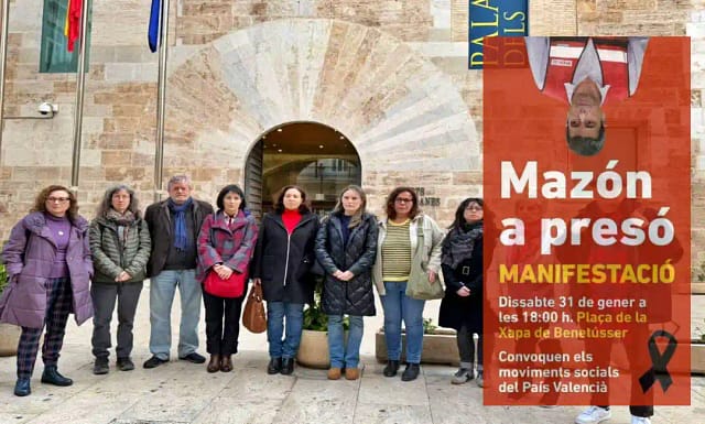 El 31 enero seguiremos exigiendo “Mazón a presó”.