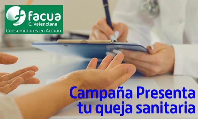 Campaña de denuncia por el deterioro de la sanidad pública valenciana.