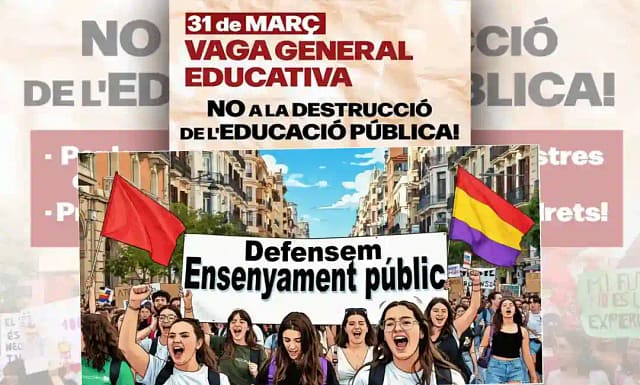 Éxito de la Huelga General por la Educación Pública en Valencia.