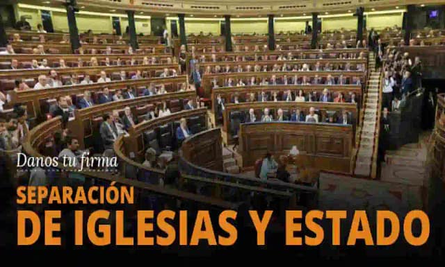 Firmas por la derogación de los acuerdos del Estado con confesiones religiosas.