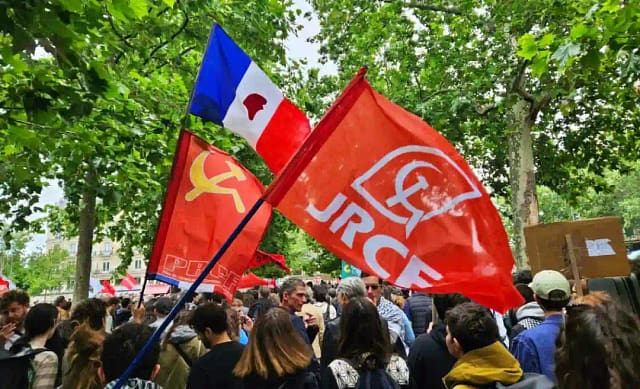 Manifestación de Renacimiento Comunista en Francia
