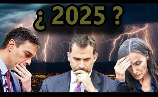 Pedro Sánchez, Felipe VI y ministra socialista preocupados ante el 2025