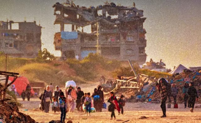Escenario de devastación en Gaza
