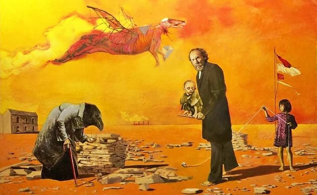 Cuadro de Arturo Rivera México: El encuentro