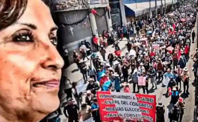 Composición manifestación contra Boluarte