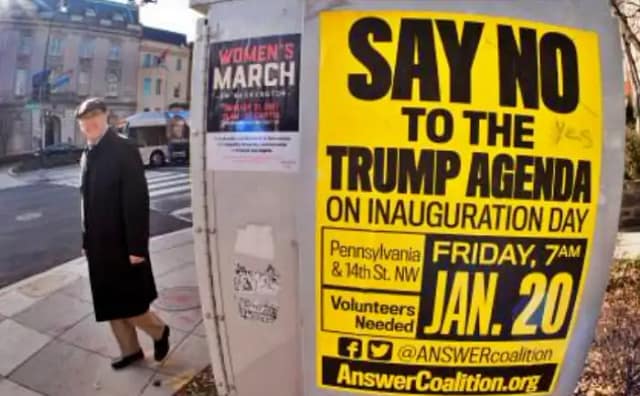 Cartel anunciador de movilizaciones dia 20 de enero