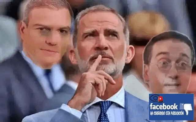 Felipe VI, Pedro Sánchez y el ministro Albares