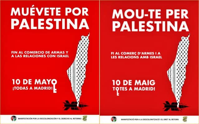 Muévete por Palestina: el 10 de mayo a Madrid en el 77 aniversario de la Nakba.