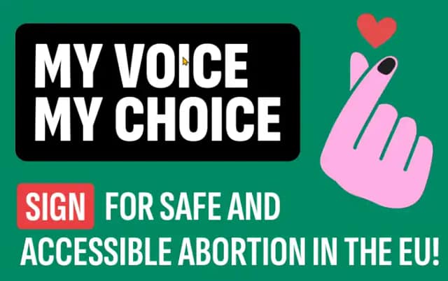 Cartel oficial de la campaña: "Mi voz mi decisión"