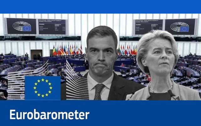 Fotos de Pedro Sánchez y Ursula Van der Layern en Europa