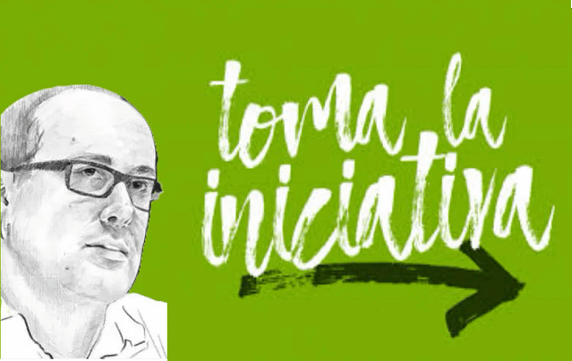 Composición gráfica con foto de alberto cubero