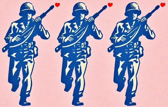 Quieren que amemos la guerra.