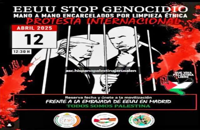 11/12 de abril: Protesta internacional STOP GENOCIDIO.