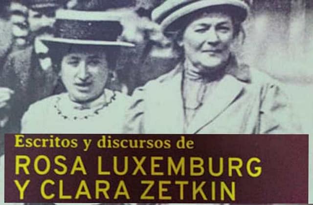 Portada libro de artículos de Rosa Luxemburg y Clara Zetkin