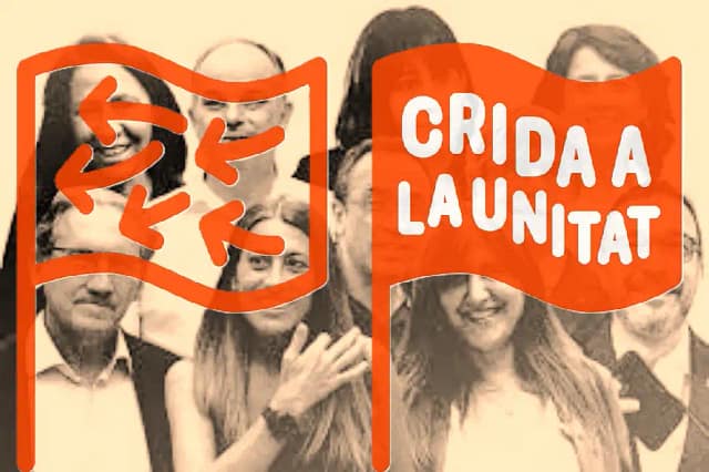 Composición del logo de Crida a la Unitat