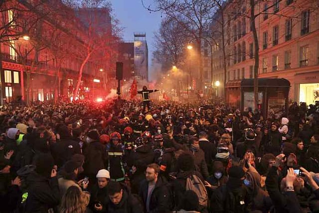 Manifestaciones en Francia contra la reforma de las pensiones