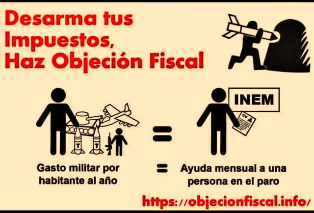 Cartel campaña objeción fiscal
