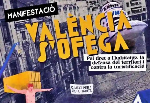 Cartel manifestación València se ofega