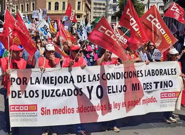 Personal de la Administración de Justicia reanuda sus movilizaciones con una convocatoria de huelga
