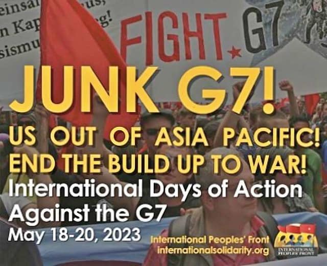 Movilización contra la Cumbre del G7 en Hiroshima el 19 de mayo