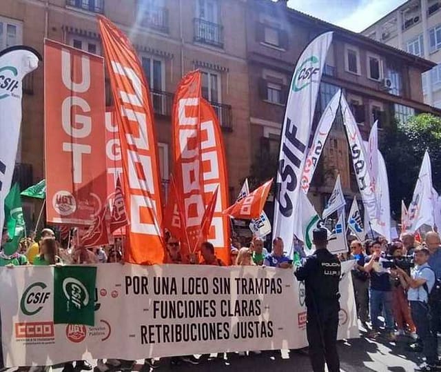 Manifestación funcionarios Justicia
