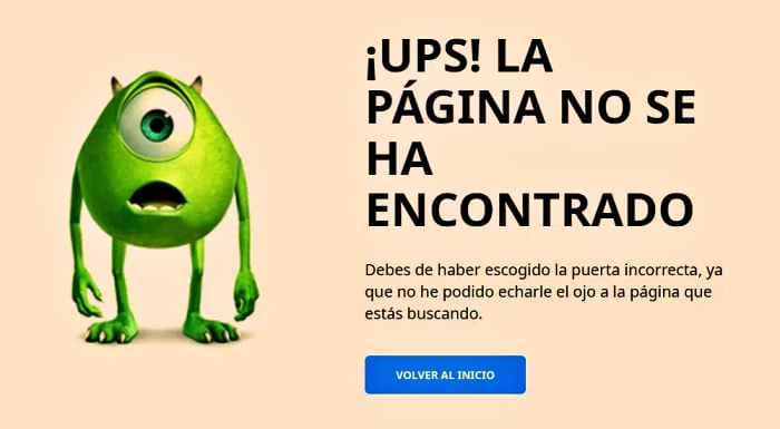 No se ha encontrado la página indicada.