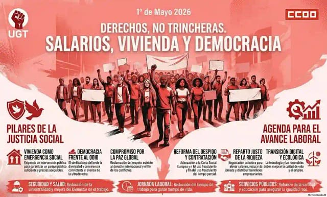 Por un primero de mayo en lucha por los salarios, la vivienda y la democracia.