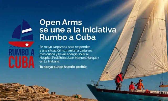 El Astral de Open Arms, con rumbo a Cuba, anclará en Sagunto.